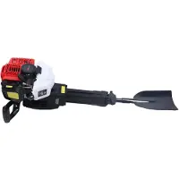 StarTech.com Benzin Erdlochbohrer - 2-Takt Bodenbohrer - 52cc Motor - 1900W leistungsstarker Pfostenlochbohrer - Für Zaunpfähle & Gartenbau - Schwarz