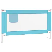 Syfax Kleinkind-Bettschutzgitter Blau 140x25 cm Stoff