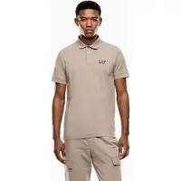 Emporio Armani für Herren. 8NPF14_PJVQZ Core Identity beigefarbenes Poloshirt (XL), Lässig, Baumwolle, Kurzarm