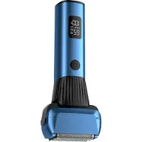 INF Elektrischer Rasierer - Tiefblau: Glatte Rasur, Lange Akkulaufzeit Blau