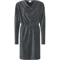 Kaffe Midikleid "Damen Kleid KArita", Damen, Gr. S, N-Gr, silber (silber metallic glitter), Obermaterial: 95% Polyester PES. 5% Elasthan EL., Kleider Midikleid