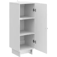 vidaXL Sideboard Hochglanz Weiß 33 x 34,5 x 90 cm Holzwerkstoff
