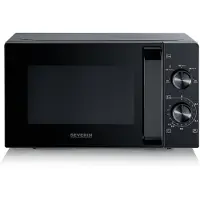 Severin MW 7790, Arbeitsplatte, Solo-Mikrowelle, 20 l, 700 W, Drehregler, Schwarz