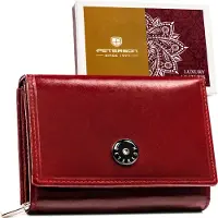 Peterson Portemonnaie aus Leder für Frauen Dixall rot One size
