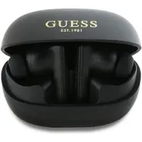 GUESS Bluetooth Kopfhörer Gutwst88Mctgk Tws + Docking Station Schwarz/Schwarz Capsule gedrucktes Logo