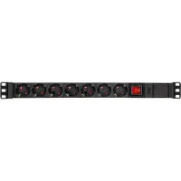 As Schwabe as-Schwabe 18195 Steckdosenleiste 19" Schwarz ohne Stecker 1 St - Steckdosenleiste - 0,48 m