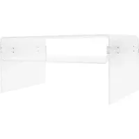StarTech.com Couchtisch aus Acryl - Rechteckiger Beistelltisch - Höhe 38,1 cm - Mit Stauraum - Tragkraft 60 kg - Minimalistisches Design - Transparent