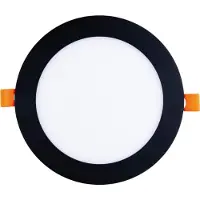 McLED Led Spot - Einbaustrahler 15W 4000K neutralweiß ohne Led-Punkte - Led Deckenspot ø 172mm, schwarz 230V