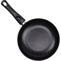 DS Produkte BRATMAXX Kohlenstoffstahl-Pfanne | Ø 24 cm | 2-Fach-Antihaftbeschichtet | Zum Braten, Kochen und Dünsten | Für alle Herdarten geeignet | Schwarz