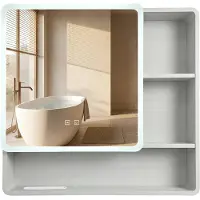 REA Spiegelschrank M1016-70 70X65 Led Weiß