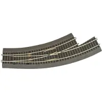 Roco Kurvenschalter links -Line BWl 3/4 419,6 mm (R3)/30s mit Gummiunterlage