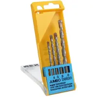 Rex Sport Rex Betonbohrer Set 4 5 6 8 mm Steinbohrer für Bohrmaschine