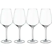 Villeroy & Boch Weißweinglas "Weißweingläser Essential 120 ml 4er Set transparent", bunt (transparent), B:7,9cm H:21,1cm Ø:7,9cm, Glas, LIKE. BY , Trinkgefäße, Weißweinglas, Spülmaschinenfest