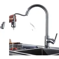 OEM Küchenarmatur, Ausziehbare Sprühkopf, Drehbares Design, CF04021CP Chrom