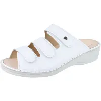Finn Comfort Pisa Damen Pantolette weiss Glattleder - Größe: 39
