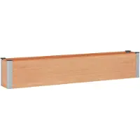 Syfax Hochbeet Braun 200 x 30 x 36 cm WPC und Aluminium