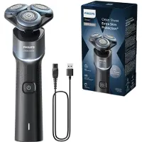 Philips Rasierer Serie 5000X X5006/00 Elektrischer Nass- und Trockenrasierer, Rotationstrasierer, Blau, Replace every 2 yrs with SH30, 2 Jahr(e), Batterie, 50 min