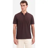 No-excess Half-Zip-Poloshirt Braun - XL