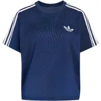 Adidas Originals T-Shirt ORIGINALS "FIREBIRD", Damen, Gr. S, blau (night indigo, weiß), Obermaterial: 100% Polyester, Rundhals, Shirts T-Shirt