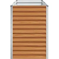 vidaXL Hochbeet Hellbraun 195 x 50 x 68 cm Verzinkter Stahl