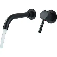 OEM Waschbeckenarmatur, Einhebelsteuerung, Oberfläche, Matte Schwarz