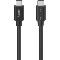 Hama USB-C, 1 m, USB C, USB C, USB 3.2 Gen 2 (3.1 Gen 2), 80 Gbit/s, Schwarz
