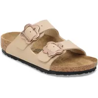 Birkenstock - Kid's Arizona Flower Buckle Birko-Flor - Sandalen Gr 32 - Regular beige