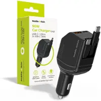 Mobile Origin MO-90CCH-CA22, Auto, Zigarettenanzünder, 0,6 m, Schwarz