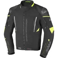Büse Rocca Textiljacke Schwarz / Neon-Gelb 46