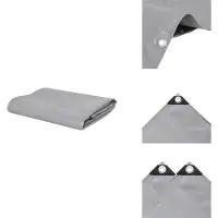 vidaXL Abdeckplane 650 g/m² 1,5 x 10 m Grau - Planen