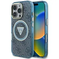 GUESS IML Metal Glitter Hülle MagSafe für iPhone 16 Pro