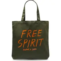 Scotch & Soda Schultertasche Canvas Artwork Print Tote Bag Military olivgrün