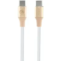 GUESS GUCLLALRGDD USB-C-Kabel - Lightning 1,5 m Schnellladekabel, gold/hellgold, geprägtes Logo