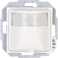 Kopp 805829006 HK07 - INFRAcontrol T 180°, Infrarot-Bewegungsmelder, 2-Draht-Gerät, 40 – 400W, 50 x 50mm, Farbe: reinweiß
