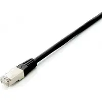 Equip Cat.6A Platinum S/FTP Patchkabel, Black, 1.0m , 10pcs/set, 1 m, Cat6a, S/FTP (S-STP), RJ-45, RJ-45, Schwarz