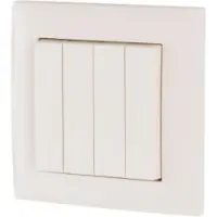 Eaton Power Quality Eaton 173413 Positionstaster, 4-fach, komplett, 55mm, weiss glänzend, RAL9010 CPAD-00/195