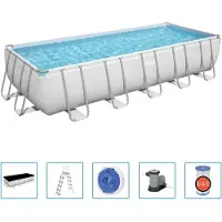 Bestway Power Steel Frame-Pool Rechteckig 19281 L