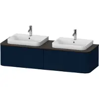 Duravit Waschtischunterschrank Happy D.2 Plus 160x55cm, 2 AZ, f AWT, B bs, blau s-matt