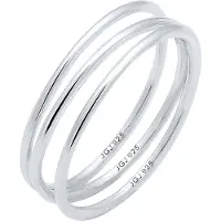 Elli Silberring "Ring Wickelring Filigran Trend 925 Silber" Gr. 58, silber, Fingerringe, Damen, 58, Silber 925 (Sterlingsilber), Silberring