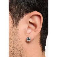 Thomas Sabo Paar Ohrstecker "Classic Pavé Schwarz, Classic Pavé Weiß", silber (silberfarben, schwarz, schwarz), Ohrringe, Damen, 9mm, Silber 925 (recycelt), Paar Ohrstecker, mit Zirkonia (synth.)