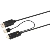 Microconnect HDMI-DP-CON3, 3 m, HDMI Typ A (Standard), DisplayPort, Stecker, Stecker, Gold