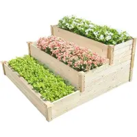 Kondela Modulares Hochbeet Sanym - braun