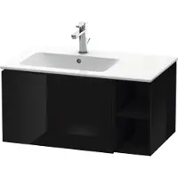 Duravit L-Cube Waschtischunterbau wandhängend, 1 Auszug, Regalelement seitlich, Becken links, 820x400x481mm, LC619104040