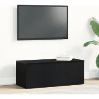 vidaXL TV-Schränk 80x34x30 cm Schwarz Eichen-Optik Holzwerkstoff