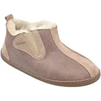 Vanuba Columbia Lammfell Hausschuhe Damen Schuhe - Badelatschen Damen Hausschuhe - Leder Wolle Pantoffeln Damen - Bequeme Schuhe Damen Lammfell-Hausschuhe - 41 EU Leder Harz Beige Weiß