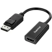 Hama 00300092, Displayport, HDMI, Männlich, Schwarz, Männlich, Weiblich