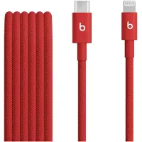 Beats by Dr. Dre Geflochtenes USB-C zu Lightning Kabel - 1, 5 Meter - Rapid Red