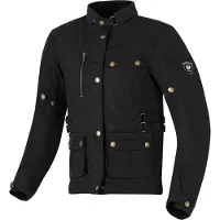 Merlin Harriet Damen Motorrad Wachsjacke, schwarz, M