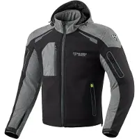 MUGENRACE Double wasserdichte Softshell Jacke, schwarz/grau, L