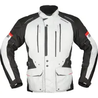 Modeka Striker II Motorrad Textiljacke, hellgrau/schwarz, XL